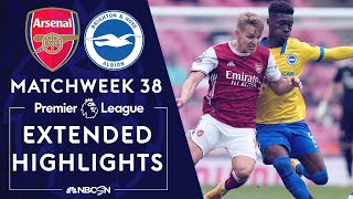 Arsenal v. Brighton | PREMIER LEAGUE HIGHLIGHTS | 5/23/2021 | NBC Sports