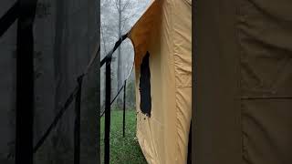 Solo camping in heavy rain🌧️🌧️ #survival #camping #asmr #foryou #foryoupage #trending