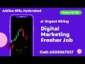 digital marketing fresher jobs in hyderabad need 1 seo social media fresher for hyd location