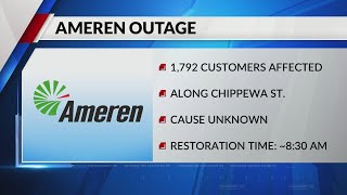 Power outages reported in south St. Louis amid winter weather