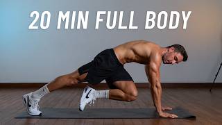 20 Min Full Body Workout - Build Strength \u0026 Burn Fat At Home (No Equipment + No Jumping)