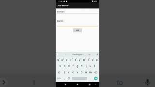Android Sqlite Demo App