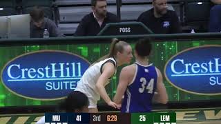 Le Moyne College Women's Basketball Vs. Mercyhurst University Highlights