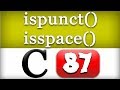 ispunct, isspace Functions in C Programming Language Video Tutorial