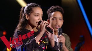 Katy Perry - Chain to the rhythm | Camila et Zion Luna | The Voice Kids France 2018 | Blind...