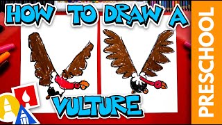 How To Draw A Vulture - Letter V - Preschool