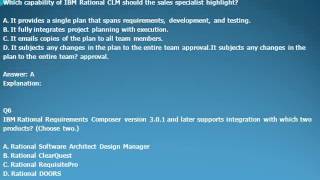 P2140-021 IBM Rational Collaborative Lifecycle Management for IT Technical Sales Mastery Test v1