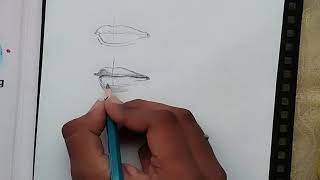 #pencilart #lips How to draw lips for beginners | simple tips and tricks step by step...