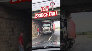 Bridge Wins Again! Truck Crushed Under Low Clearance! 🚧