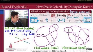 596.6e Using k-colorability to Distinguish Knots