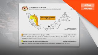 MetMalaysia | Amaran hujan tahap buruk di pantai timur