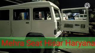 Balero modified Seat Cover Mehra Seat Hisar#mehraseat#seatcover #hisar #mahindra