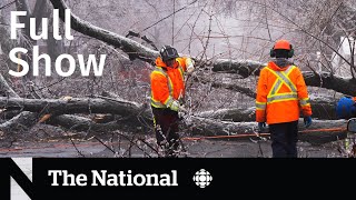 CBC News: The National | Quebec ice storm, Tennessee Democrats, The Masters