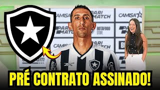 URGENTE! BOTAFOGO ACABA DE ANUNCIAR! ASSINOU POR 3 ANOS! PRÉ CONTRATO COM CRAQUE ARGENTINO!