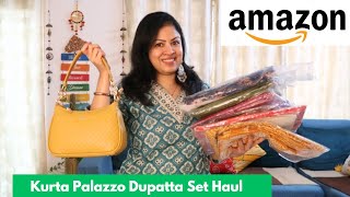 Latest Amazon Haul -  Coord sets, Alia Cut , Skirts, Bags, Embroidery/Sequence work ✨Try on Haul