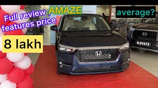 New Honda Amaze 2025 ZX MT 🔥  All New Model  | Mileage feature Review ✅|  price 8 Lac🔥