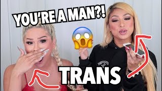 TELLING GUYS WERE TRANS!! *LIVE REACTIONS*