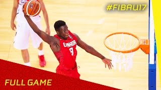 China v Canada - Full Game - 2016 FIBA U17 World Championship