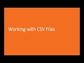 How to Open & Read csv Files in Python || Python Tutorial YouTube