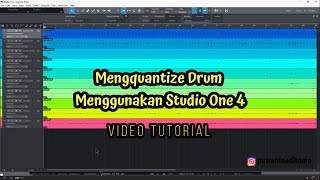 Tutorial Studio One 4, Cara Meng-quantize Drum Live