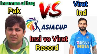 Inzamam ul haq vs Virat Kohli Batting Comparison in Asia Cup I Asia Cup Records I Asia Cup 2023