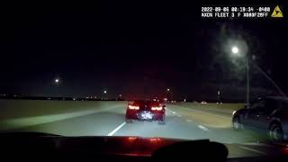 C7 Corvette enters ghost mode running from the cops