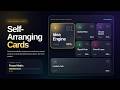 Self-Arranging Cards Using HTML, CSS & JavaScript | Automatic Smart Layout System