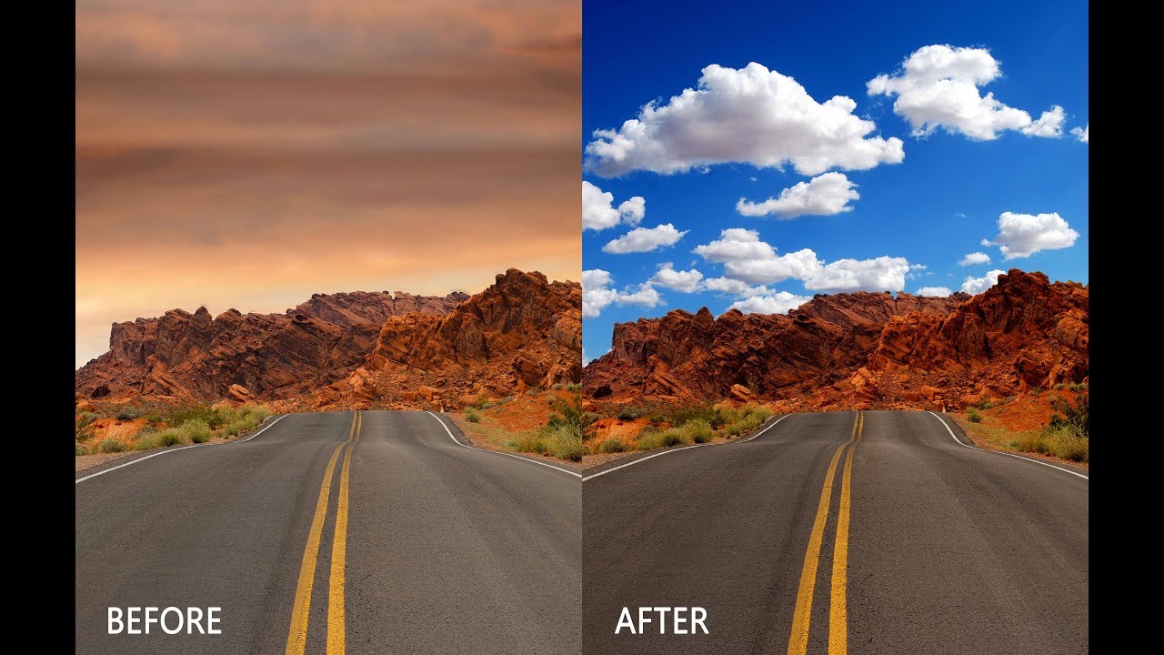 How To Easily And Quickly Change A Sky In Photoshop CC 2017 Tutorial ...