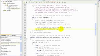 F1L4@4 GradeBook java the switch statement