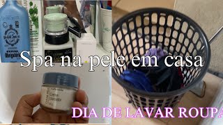 COLOCANDO ROUPA PRA LAVAR / SPA NA PELE CHEGOU MAIS COISAS DA SHOPEE 😍🙏