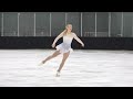 alyssa hees novice women free skate 2025 midwestern sectional singles final