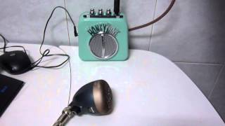 Danelectro Honeytone, prueba con armonica