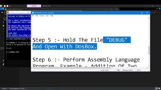 How To Run Debug Command (Assembly Language) Using DOSBOX (Cmd) in Any Window OS | Easy | 100% Work.
