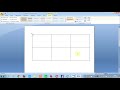 Cara Membuat Tabel Di word