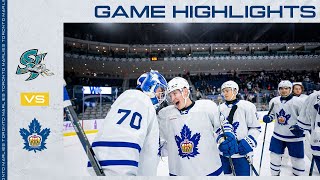 Toronto Marlies vs. San Jose Barracuda | Game Highlights | November 23, 2024