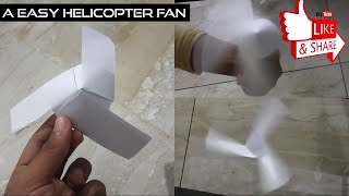 how to make a easy helicopter fan |G&G CREATION