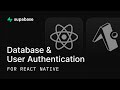 React Native Database & User Authentication