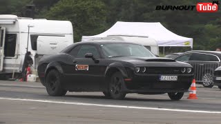 Dwa potężne Dodge Challenger SRT Demon na III Runda Fmic.pl Grand Prix Polski 1/4 mili Piła 2020