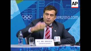 WRAP Saakashvili, IOC official on luger''s death, track, US luger