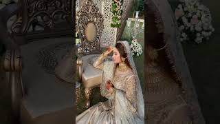 Pakistani nikah bride || of white wedding bridal dress || cute bridal makeup and dress