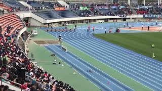 東京都高校総体陸上 男子100m準決勝2組