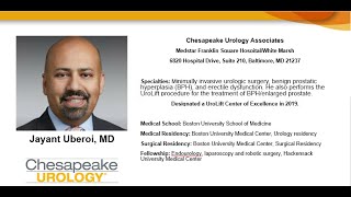 Treatment Options for Enlarged Prostate (BPH) Presented by Dr. Jay Uberoi