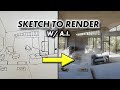 Create Realistic Renders From a Sketch Using A.I.