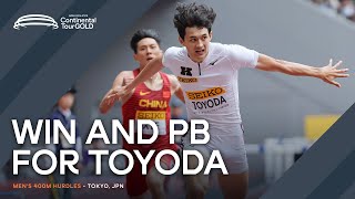 Toyoda dominates men's 400m hurdles | Continental Tour Gold 2024