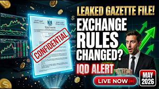 Iraq Gazette Drops Bombshell on Exchange Rules – RV 2026 Alert! 🚨