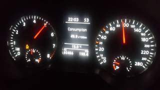 VW Polo 1.4 GTI TSI DSG in Sport mode 0-100 and 0-120km/h ESP off