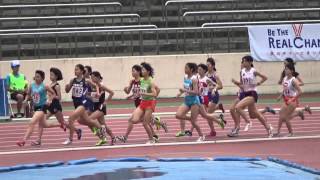 日本学生個人 女子1500m 予選2組 2015/06/12