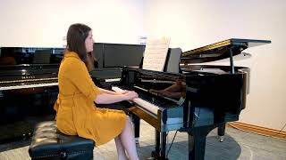 Yamaha A1 baby grand piano in polished ebony c.1998