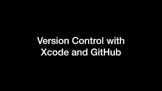 Xcode Version Control with Git