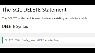 SQL DELETE Statement | SQL Delete Query | Delete Record From Table | SQL Tutorial in URDU - Hindi